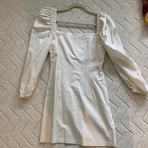 White Mini Dress. Amazing fabric